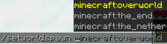 Dimension World Spawn