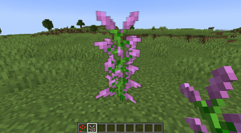 tall flower hitbox + connected over 2 blocks