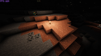 Granite in cave