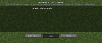 Load Schematic Panel