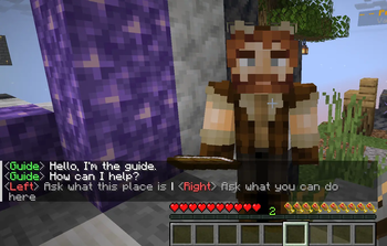 Example chat output from guide.yml