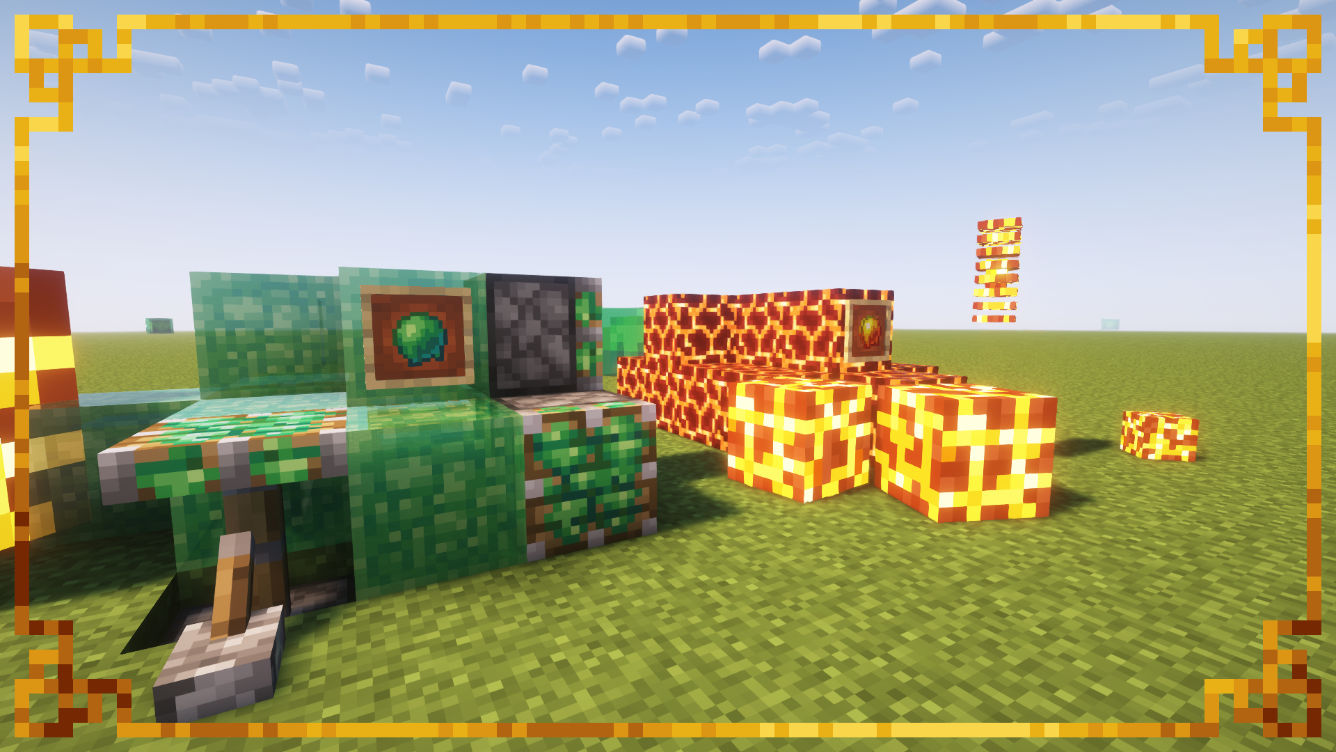 Showcase of the updated blocks/items