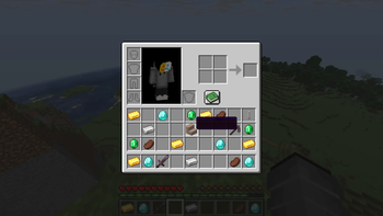 Hovering over an item