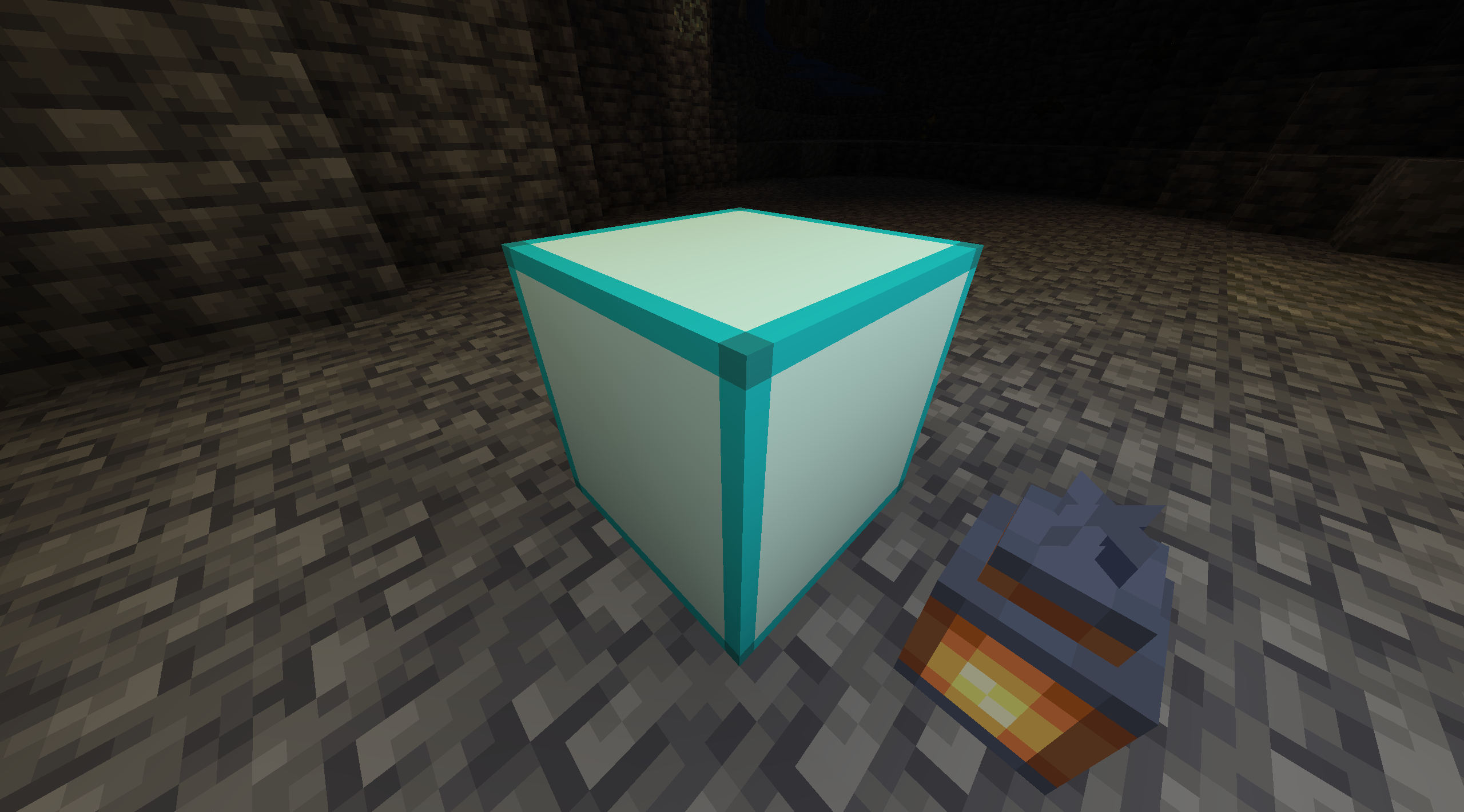 A picture of the retextured diamond ore.