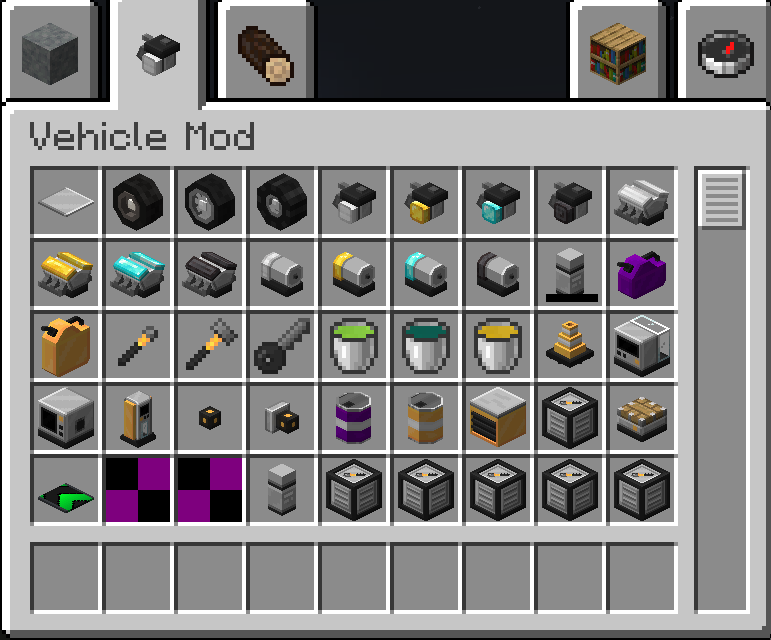 Vehicle Mod Creative Inventory
