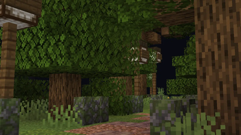 Forest lampposts