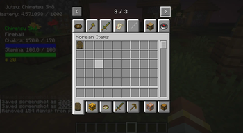 Korean Items CM Tab