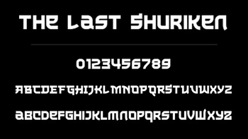 The Last Shuriken Font