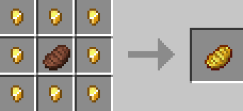 Golden Food Items Crafting Recipe