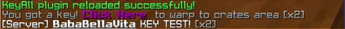 Key Test Make MSG click tp test