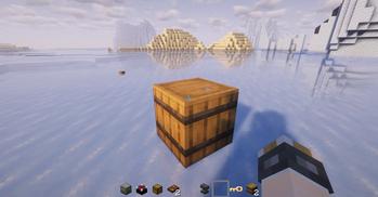 可以通过木桶进入世界