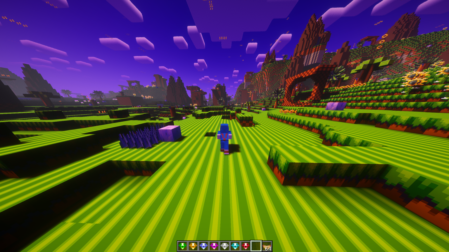 Sonic Running in Green Hill Zone