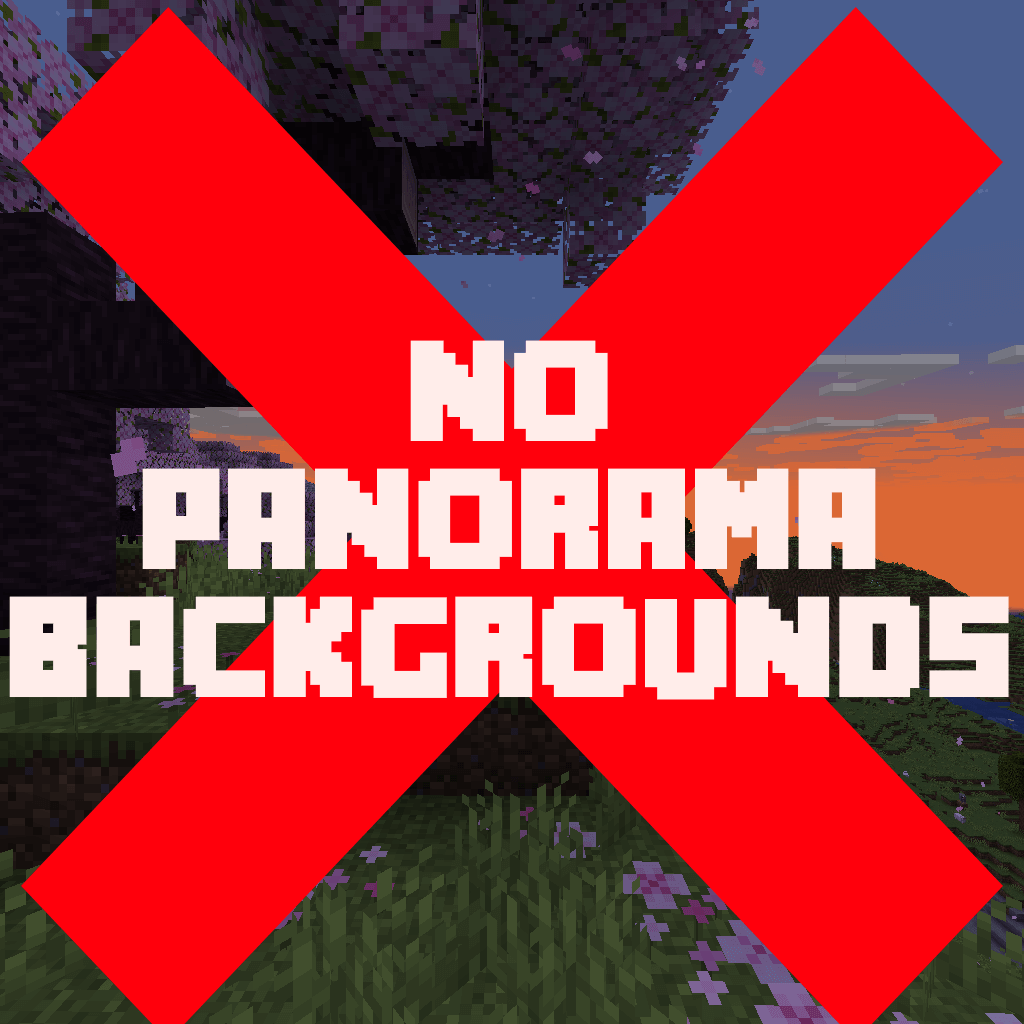 No Panorama Backgrounds