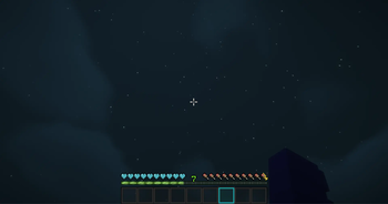 Hotbar and crosshair 