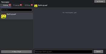 message window