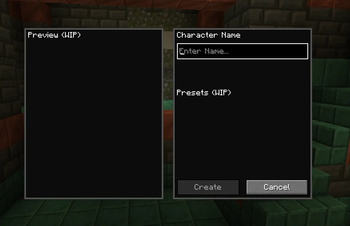 create new character