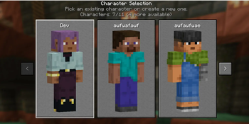 select character