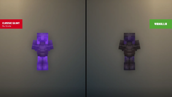 Classic Glint vs 1.19.4+ Vanilla 