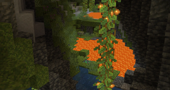 Emeralds in lush caves