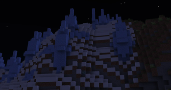 Diamonds in the ice spikes biome