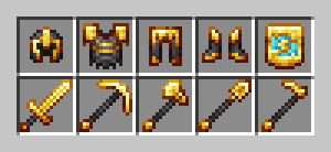 Gilded Netherite set and Gilded Transmuter