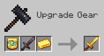 Gilded Netherite Sword Smithing example