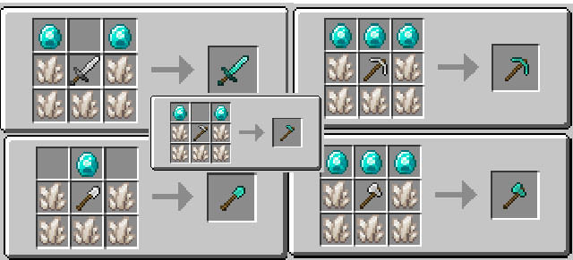 You'll have to brave the dangerous Nether Dimension if you want to get a hold of diamond tools!