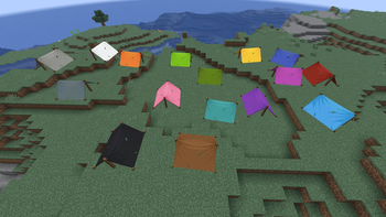 Colored tents!