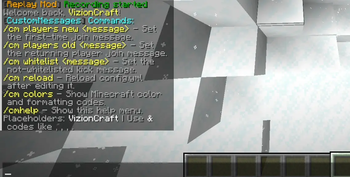 Custom Messages commands