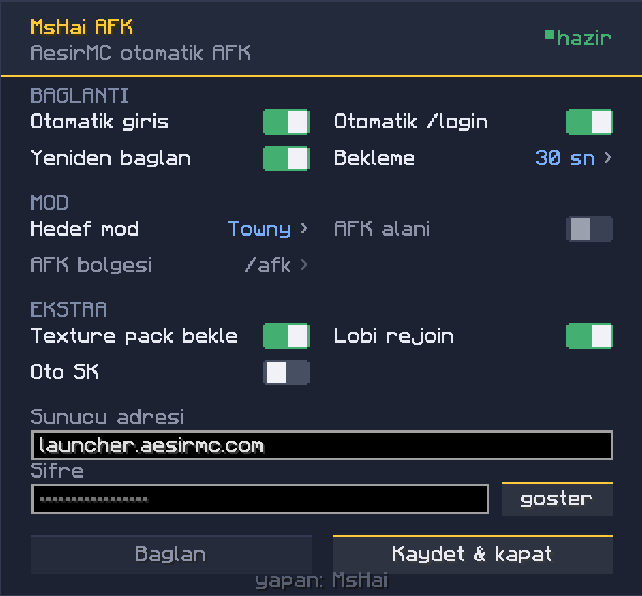AesirAFK — screenshot 1