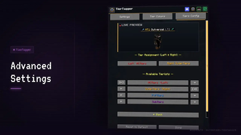 Advanced Settings