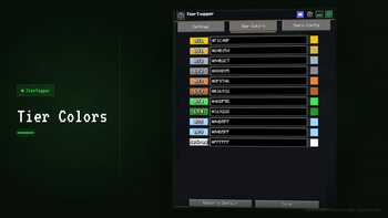 Tier Colors