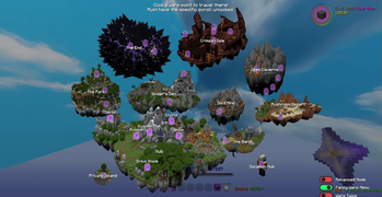 Warp menu