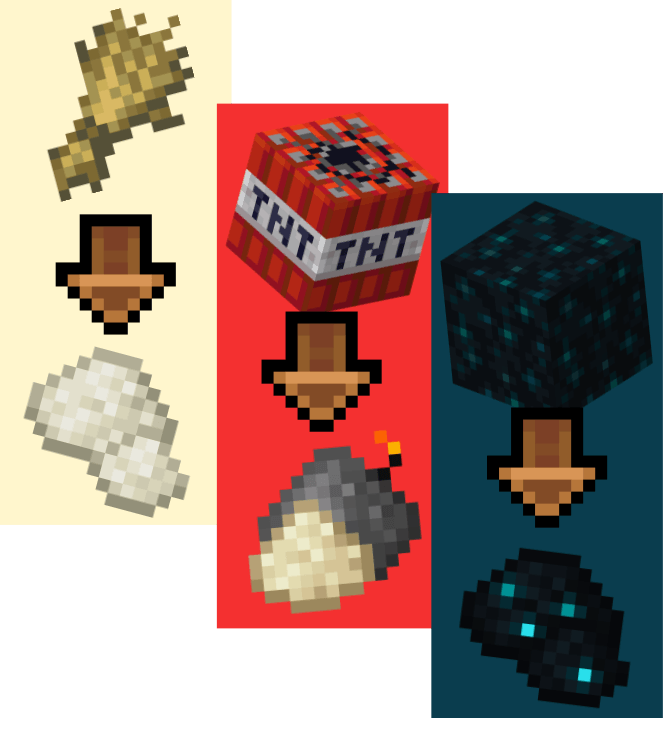 Some millable items.