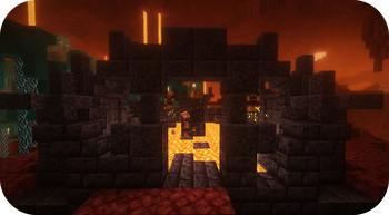 Arena with a floor of lava