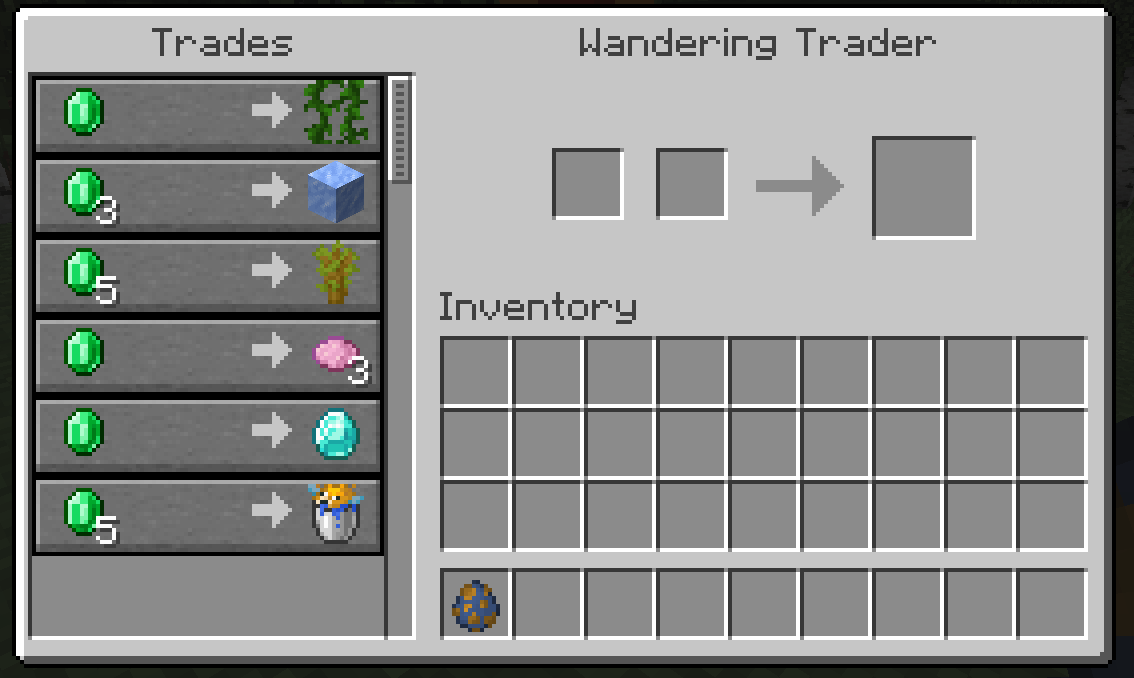 Wandering Villager Custom Trade