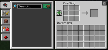 Close Button Crafting Table