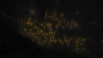 Inside of a cave with shaders