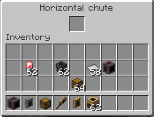 Horizontal Chute Create addon