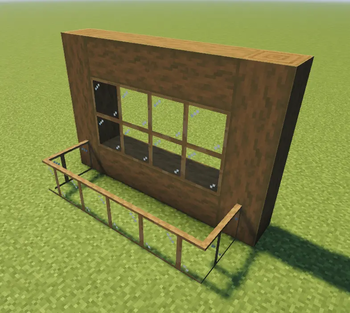 Preview of the Wooden Glass Texture resource pack