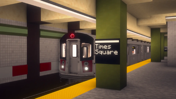 An R142 "7" Train