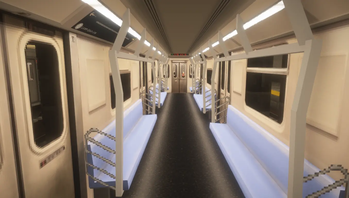 Interior of an R142 "4" Train