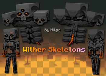Wither skeletons