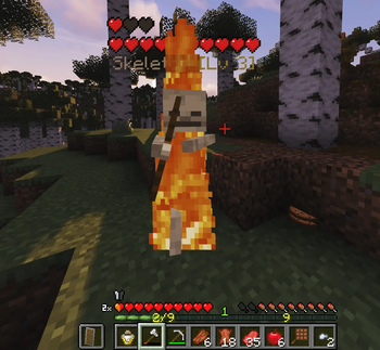 Burning Level 3 Skeleton