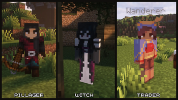 Pillager, Witch, and Trader