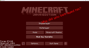 Main Menu Cursed