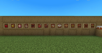 All the changed foods in-game