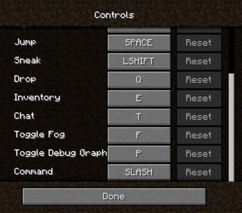 Controls Menu