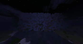 edge of the farlands at night