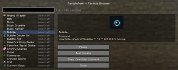 ParticlePeek Menu